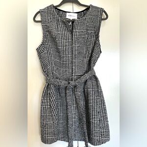 BCBGeneration Houndstooth Jacket Vest Dress